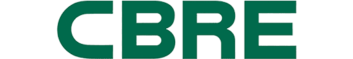 cbre Logo of cbre group, featuring the company name in bold green capital letters.