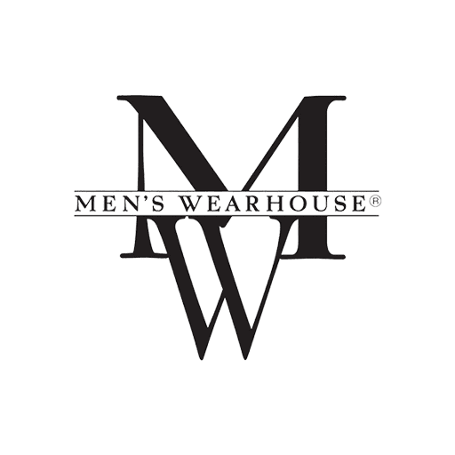 mens-warehouse Logo of men's wearhouse featuring a large "mw" superimposed on a pattern of gray vertical stripes.