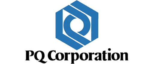 pq-corporation Logo of pq corporation featuring a stylized blue cube with a white letter "q" inside it, set above the company name in black text.